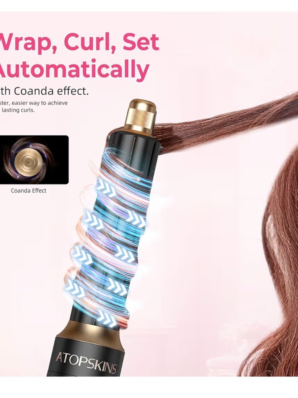 6-in-1 Hair Styler in Black & Rose Gold - Picture 4 of 13